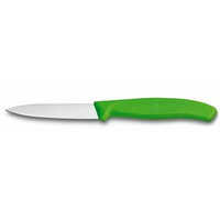 Nóż do jarzyn, ostrze gładkie 8 cm, zielony Victorinox