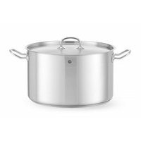 Garnek średni z pokrywką, HENDI, Kitchen Line, 15L