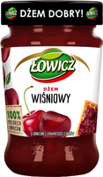 Łowicz Dżem wiśniowy o obniżonej zawartości cukrów 280 g