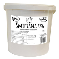 Śmietana 12% wiadro 5 litrów Figand