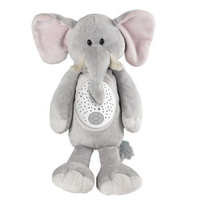 KAICHI Zabawka z pozytywką, lampką nocną i projektorem Słonik 6 m+