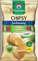 Przysnacki Chipsy karbowane o smaku cebulka w śmietanie 135 g