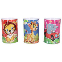 EM&EM  Skarbonka metalowa 10 x15 cm mix