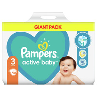 Pampers Active Baby, rozmiar 3, 90 pieluszek, 6kg-10kg