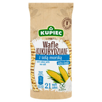 Kupiec Wafle kukurydziane z solą morską 105g