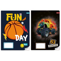 Zeszyt A4/32k. Kolorowe trzy linie No Name - Chłopiec